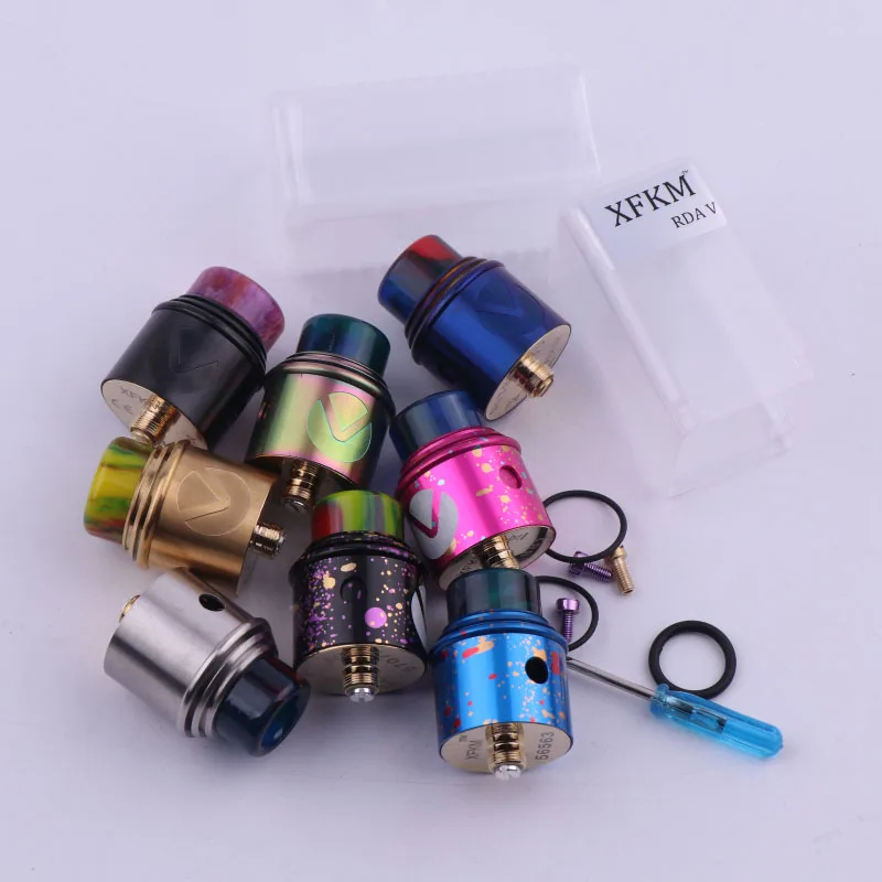 

XFKM New RDA Atomizer RDA V 510 thread With Wide Bore Drip Tip 24mm electronic cigarette atomizer RDA VS Apocalypse GEN 2