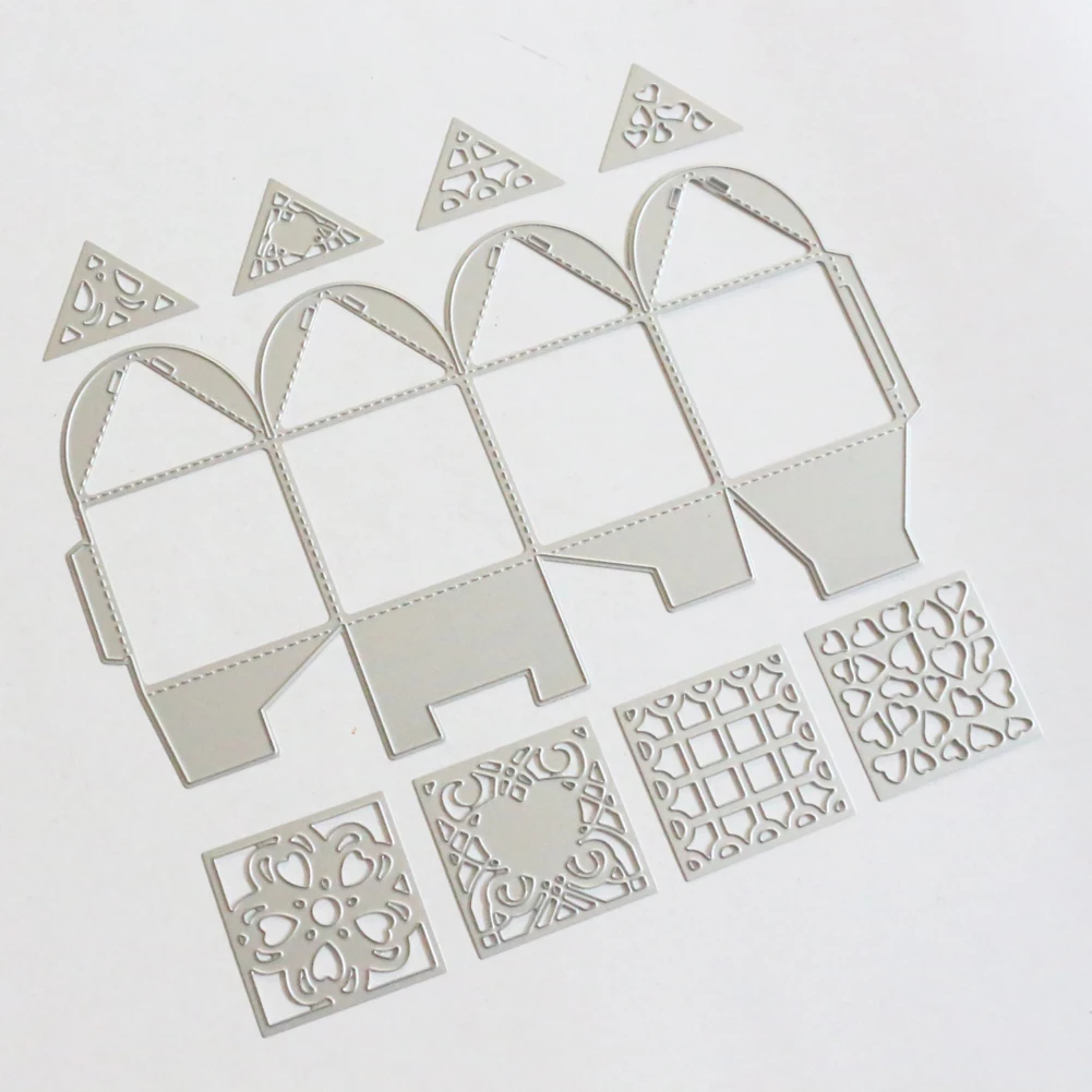  Flower Cutting dies gift Box Metal Cutting Dies DIY Scrapbooking Craft Invitation Cards Decoration  - 32912311609