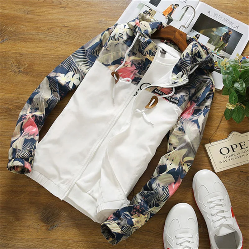 

Men and women hooded jacket 2019 summer sun protection clothing men and women basic jacket jacket zipper light jacket bomber