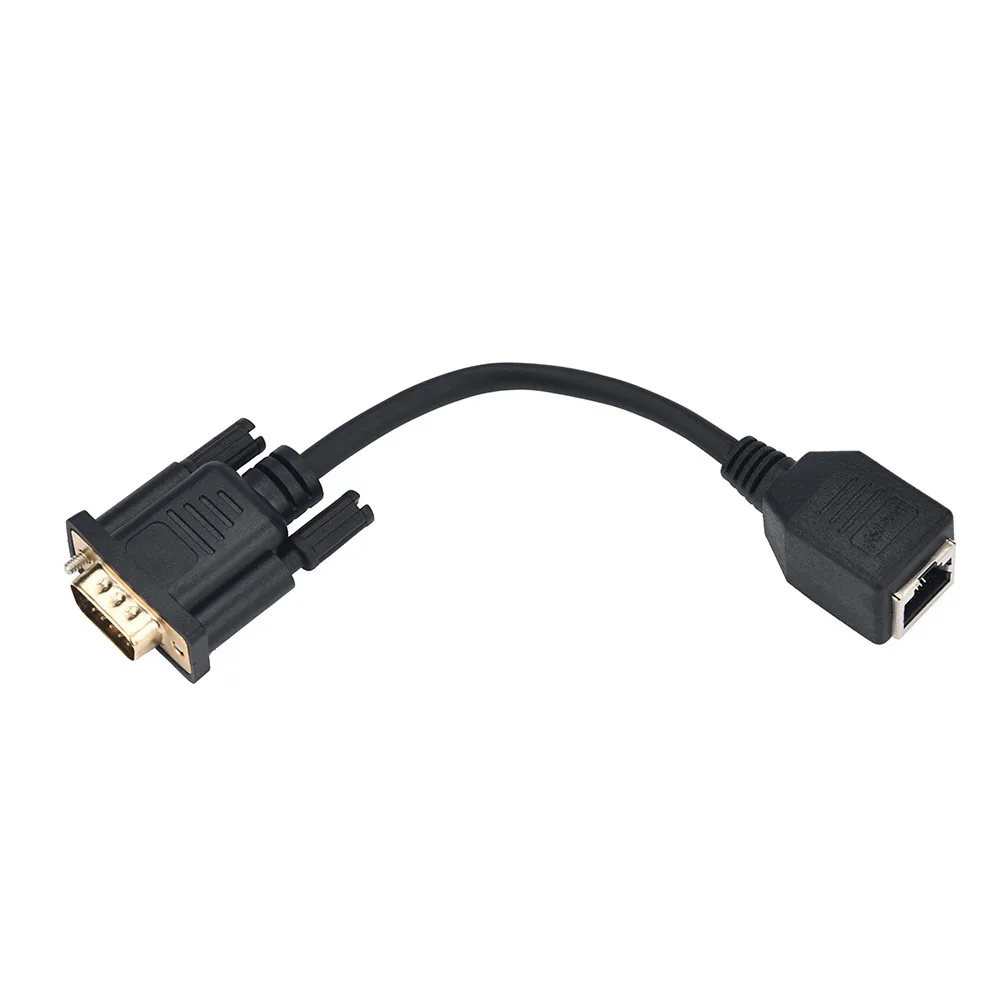 1 шт. VGA штекер RJ45 адаптер VGA удлинитель конвертер по Cat5 Ethnernet кабель подключается VGA штекер к RJ45 Женский 56 - Цвет: A
