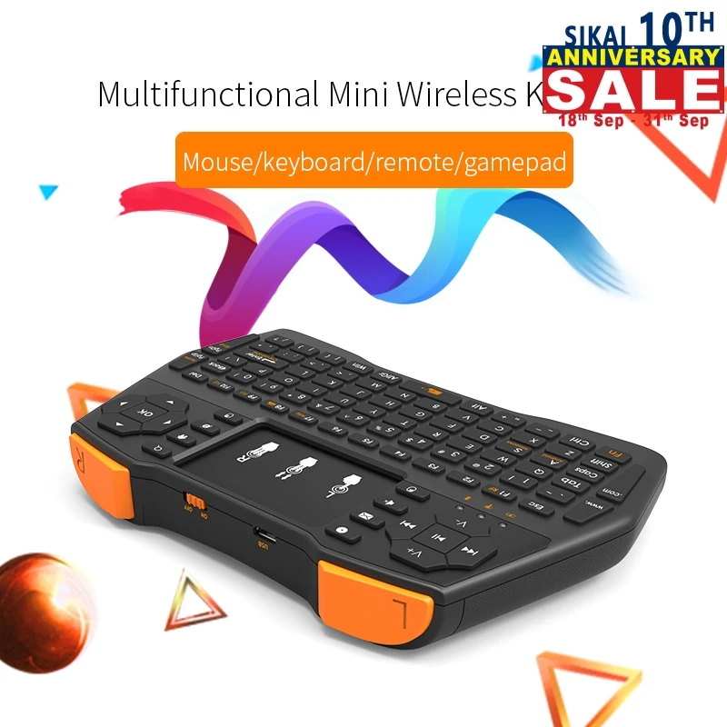 SIKAI المحمولة البسيطة لوحة المفاتيح اللاسلكية 2.4G لوحة اللمس يطير الماوس الوسائط المتعددة المحمولة ماوس هوائي عن بعد تحكم للتلفزيون العارض SIKAI المحمولة البسيطة لوحة المفاتيح اللاسلكية 2.4G لوحة اللمس يطير الماوس الوسائط المتعددة المحمولة ماوس هوائي عن بعد تحكم للتلفزيون العارض