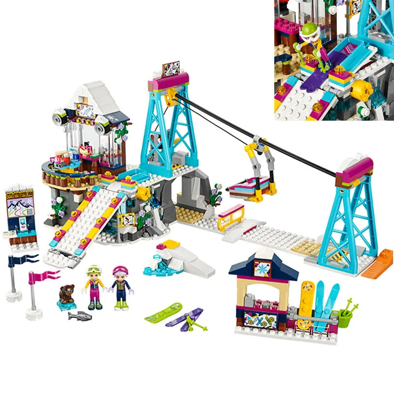 الأصدقاء LegoINGlys الثلوج منتجع تزلج رفع هدية نادي تزلج عطلة التزلج الشكل اللبنات الطوب كيت لعب للبنات عيد الميلاد الأصدقاء LegoINGlys الثلوج منتجع تزلج رفع هدية نادي تزلج عطلة التزلج الشكل اللبنات الطوب كيت لعب للبنات عيد الميلاد