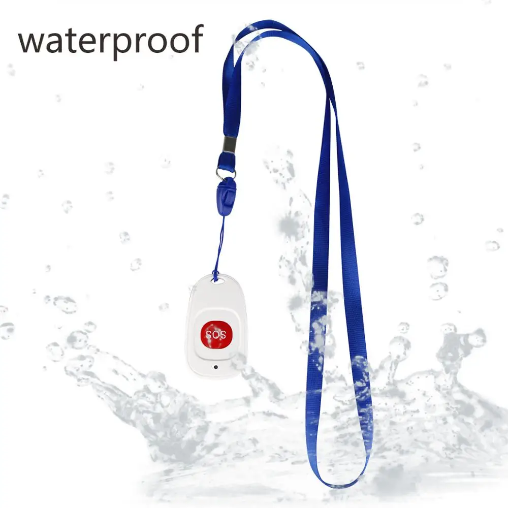 Cena Retekess System przywoływania domu opieki awaryjne Pager bezprzewodowy dzwonek odbiornik + SOS jeden przycisk Pager dla starszych pacjentów