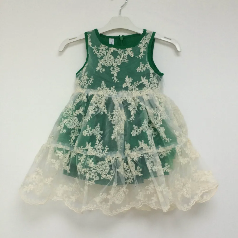 Милое детское платье из органзы с цветочной вышивкой и оборками для девочек милое детское летнее праздничное платье принцессы зеленого цвета