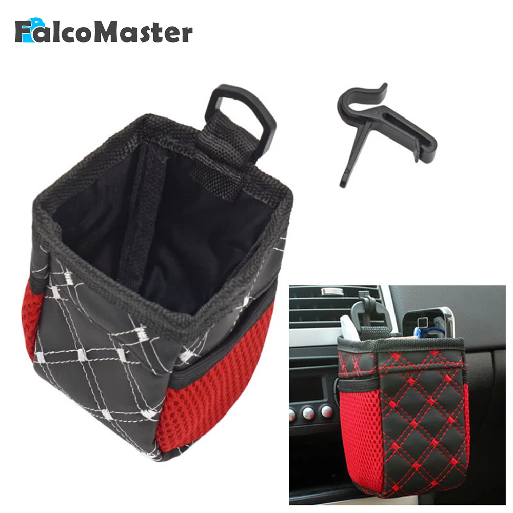 

Auto Vent Outlet Storage Box Mobile Key Card Mobile Phone Holder Finishing Bag Air Conditioning Multifunction Pocket Car Styling