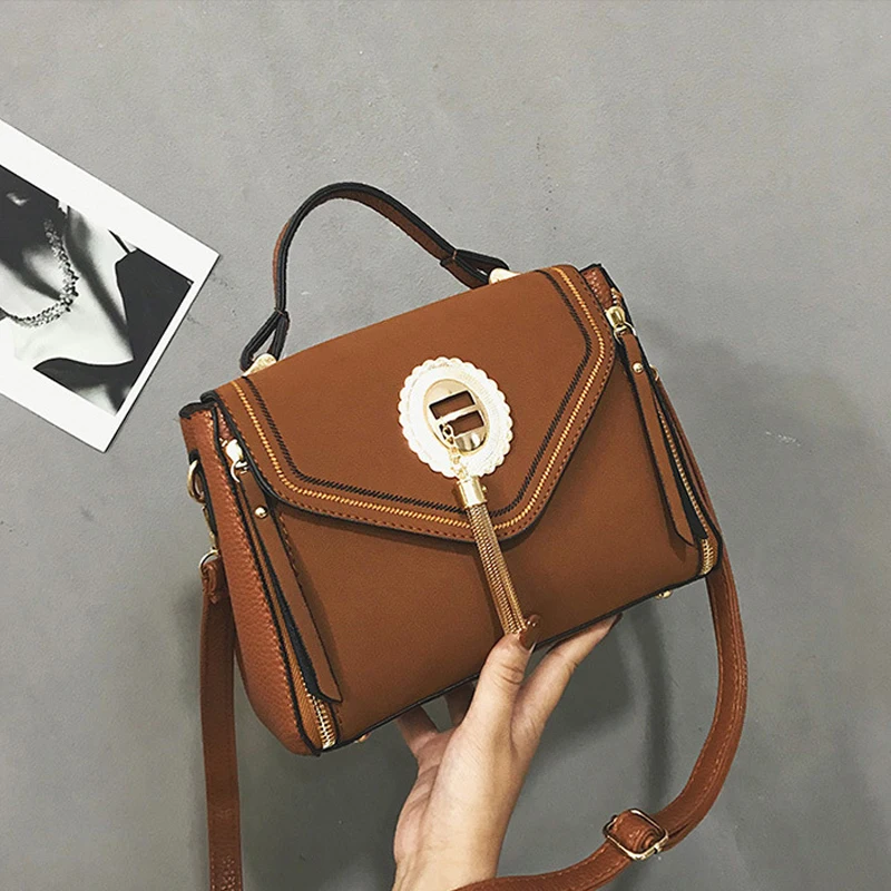 New Shoulder Bag For Women Messenger Bags Ladies Retro PU Leather