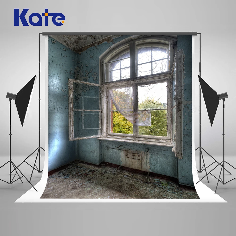 

Kate Shabby Window Backdrop for Photography Portable Cotton Photographic Studio Props Gothic Indoor Background 5x7ft
