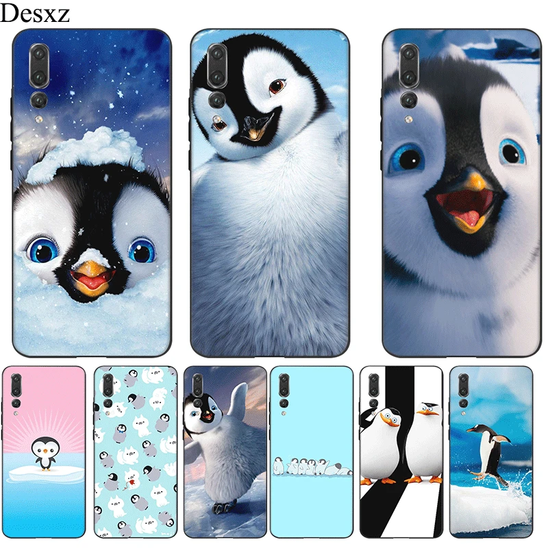 Silicone Mobile Phone Case For Honor Note 10 9 7X 7C 8X 8C 7A 6A 8 Lite Cover Cute Arctic Penguin Shell Bag | Мобильные телефоны и