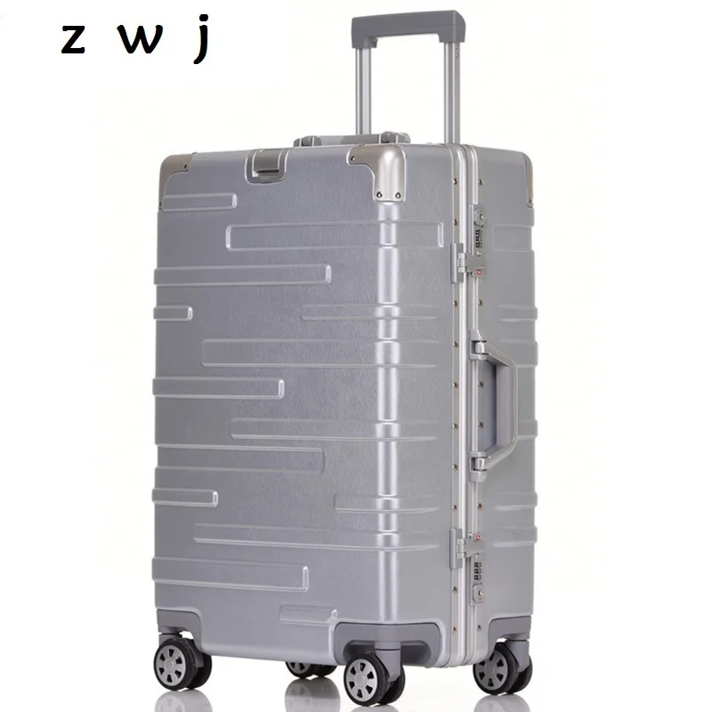 Aluminum Frame Luggage Suitcases with Spinner Rolling Luggage universal