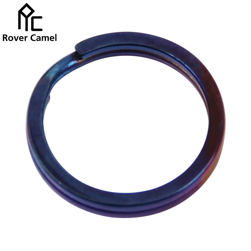 

Rover Camel Titanium EDC Key Chain Pure Keyring Buckle Key Ring Split Ring 5 Pcs/lot