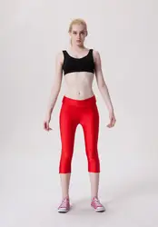 Лидер продаж красный Эластичные леггинсы для Для женщин Мода Очаровательная легкость леггинсы Популярные Высокая Талия тренировки