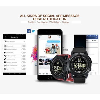 

SENBONO Fitness Tracker Digital Sports Bluetooth Smart Watch Pedometer Call Message Reminder Smartwatch Men Boys for IOS Android