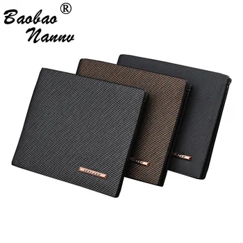 

Vintage Man Wallet 2019 Fashion Business Short Bifold Card ID Holders Men Wallets Coin Pocket Purses Male Portomonee Carteria