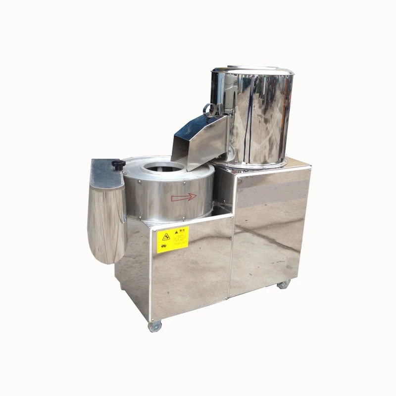 

Made in China sweet potato washing peeling cutting slicing in one machine