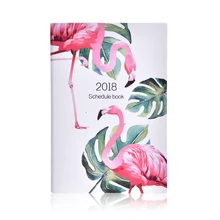 A5 блокнот с фламинго, канцелярские принадлежности, личная папка, ежедневник, ежедневник, органайзер, cuaderno lindo, милое кольцо, дневник, 4 дизайна