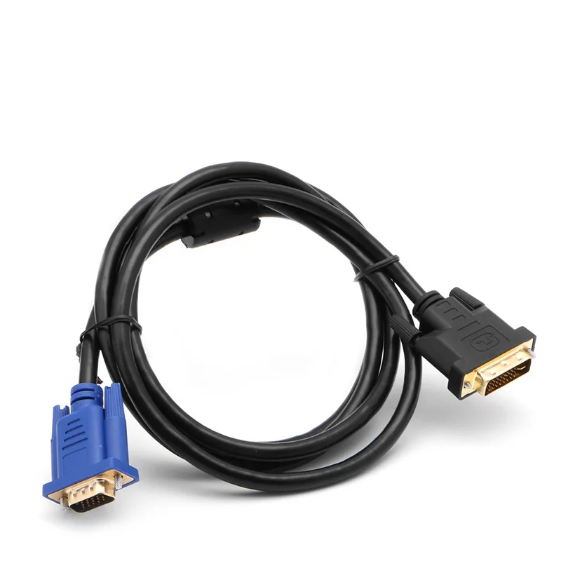 OOTDTY DVI-I Dual Link(24+ 5) мужской VGA Мужской видео кабель шнур для монитора ПК 6-26FT