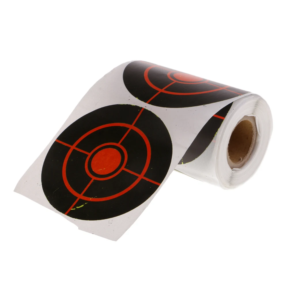 100pcs Shooting Splatter Paper Targets Reactive Adhesive Paper Targets for Hunting Archery Arrow Training Shoot Accessories