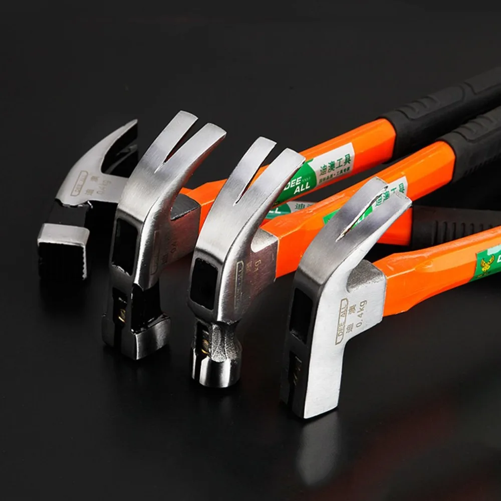 

Round Square head plastic handle Magnetic claw hammer For woodworking and Electronic tool, mini hammer rubber hammer tool