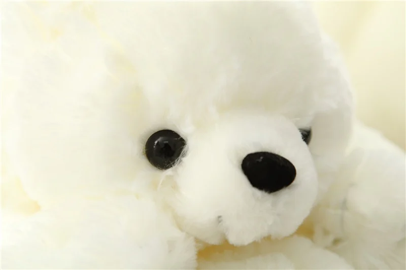 1 unid 40 cm Kawaii felpa del oso Polar de peluche bebé para niños juguetes para niñas regalo de Navidad de cumpleaños Peluches animales de peluche de juguete nieve Oso Blanco