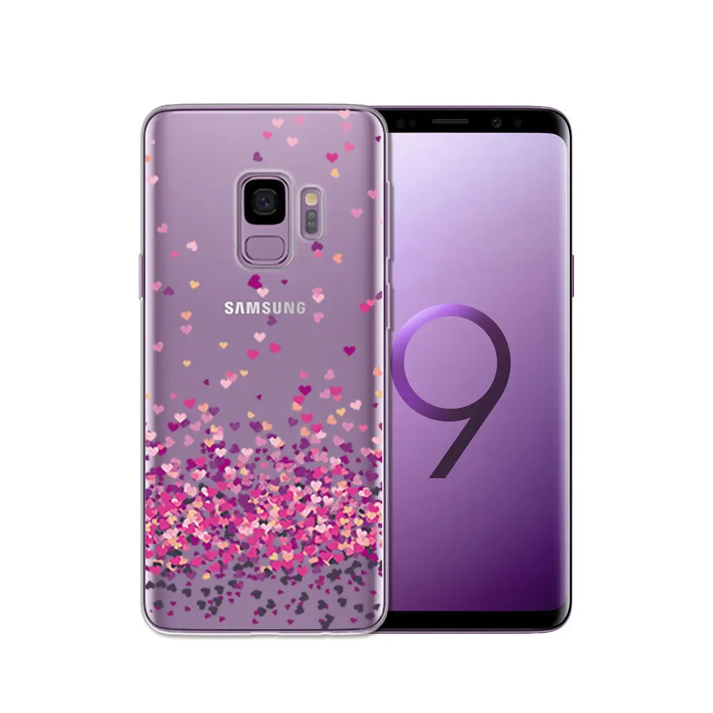 Arvin Silicone Case FOR Samsung Galax s5 S6 S7 S8 Clear Protective case FOR Samsung S6 edge S8 Plus S9 Plus Soft TPU Phone Cover (8)
