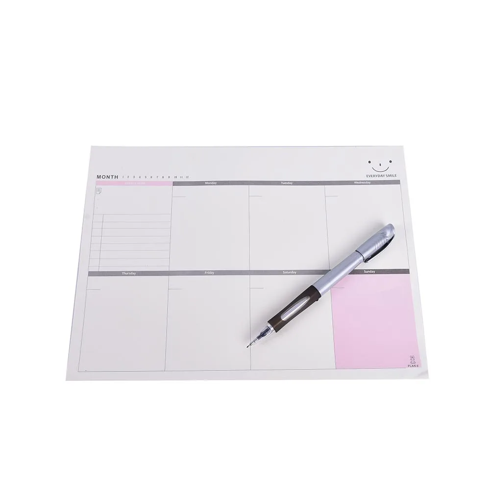 

1PC A4 Study Schedule Sticky Stickers Note Pad Organizer Check List Week Planner Sticker Pads For Kids Gift