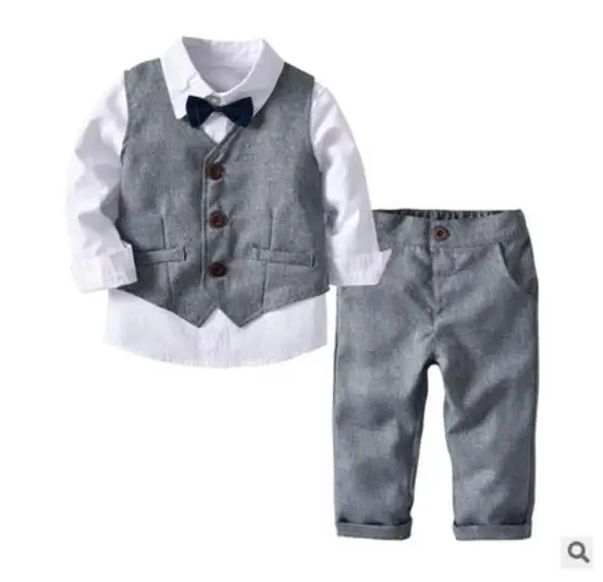 7-Toddler-boy-clothes-gentleman-suit-kids-wear-Long-Sleeve-white-shirt-Pant-Vest-3pcs-set-children