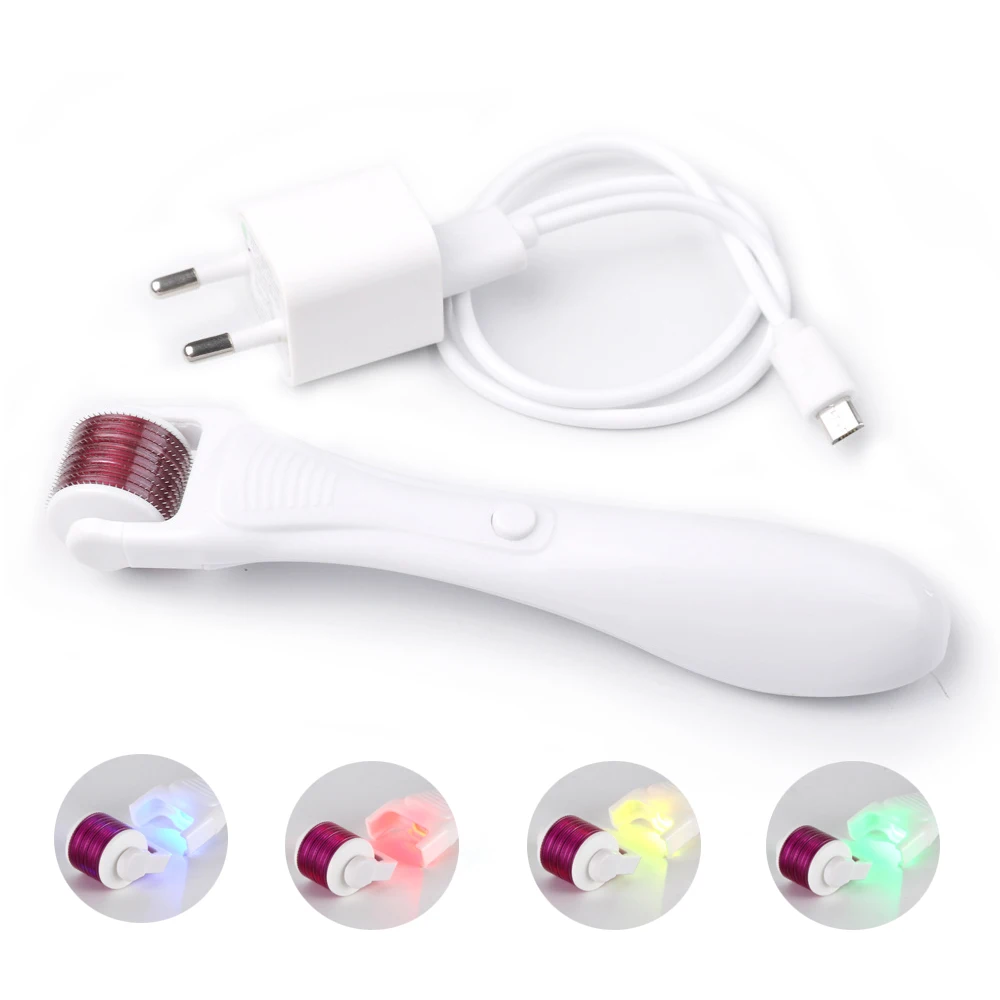 

Electric 540 needles dermaroller micro needles roller titanium microneedle mezoroller machine for skin care