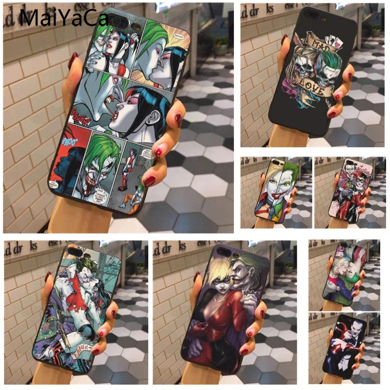 

MaiYaCa Joker harley quinn Luxury Unique Design Phone Cover For iphone 8 8plus 7 7plus 6 6plus 5 5s XR SE Mobile cover