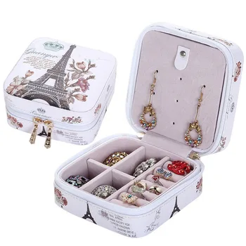 

1PC Stylish Delicate Fashion Simple Eiffel Tower Girls Jewel Storage Case for Female Women Ladies Girls
