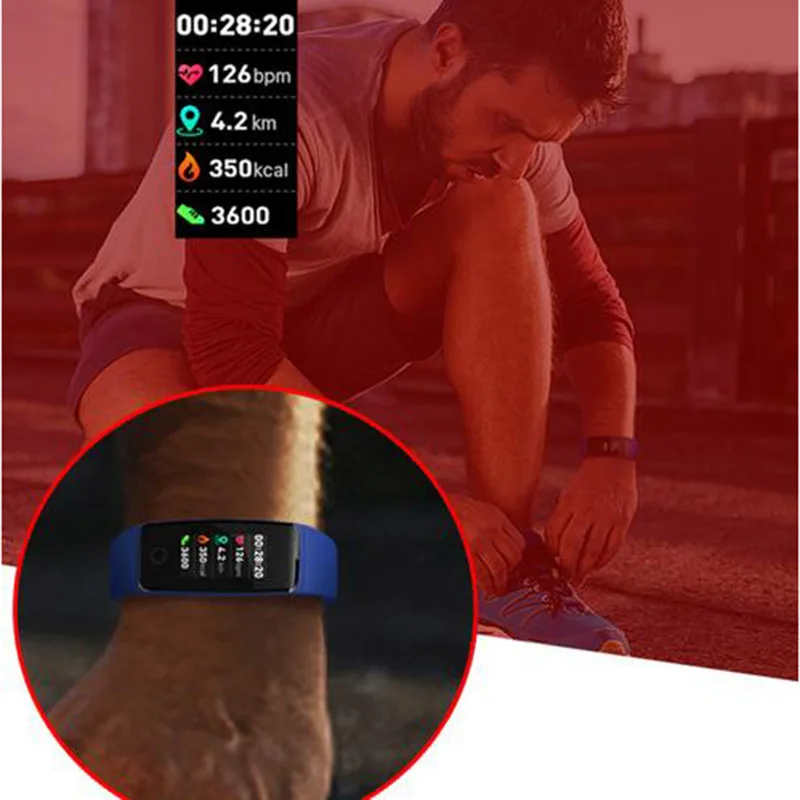 Colorful Smart Wristband Bracelet Activity Track Heart Rate Monitor Blood Pressure Smart Band for Samsung Galaxy On5 On7 A9 A8
