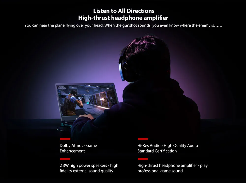 Xiaomi Mi Gaming Laptop 15.6 inch Windows 10 Home Chinese Version Intel Core i7-8750H Hexa Core 2.2GHz 16GB RAM 256GB SSD + 1TB HDD Dual WiFi Bluetooth 4.1 HDMI Type-C Camera