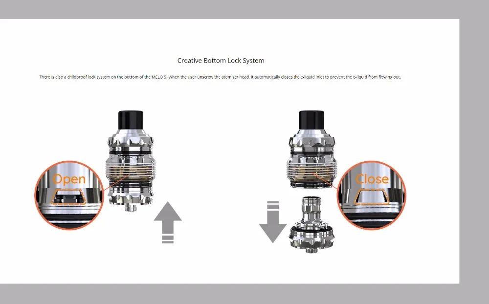 Originial Eleaf MELO 5 Tank 2ML 4ML E Cigarette Atomizer with EC-S EC-M Coil Suitable for istick Rim Box MOD Vape 02 (7)