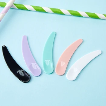 

100 x Mini Facial Face Foot Mask Sticks New Plastic DIY Lotion Cream Skin Care Spoon Cosmetic Spatulas Scoop for Makeup Products