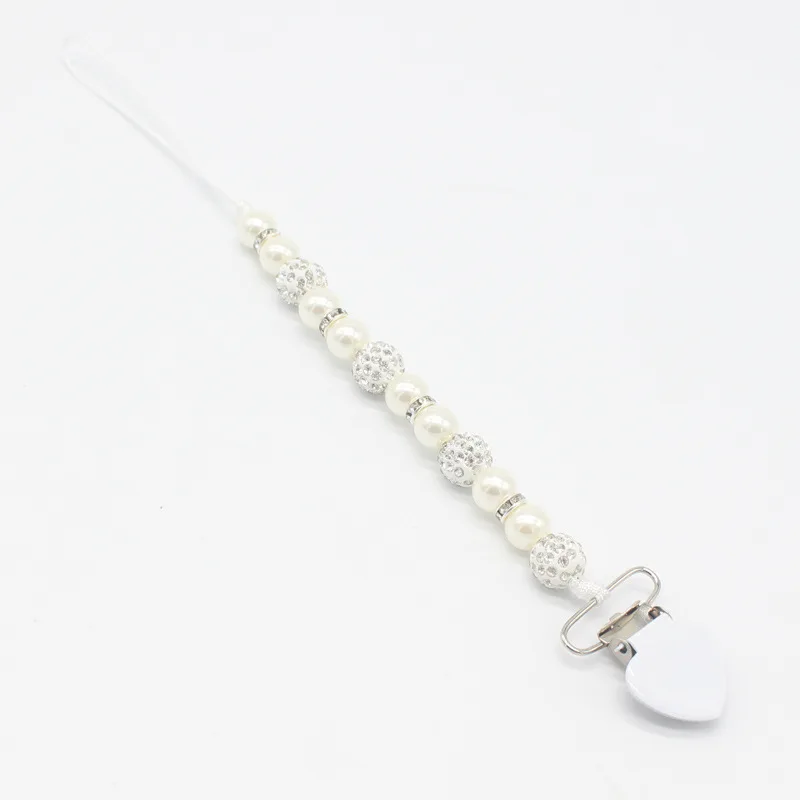 Newborn Crystal Pacifier Chain Pacifier Holder Baby Anti-lost Pacifier Clip Chain Baby Products New Arrivals Dummy Feeding Clip