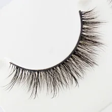 Японские короткие накладные 3D ресницы 3 шт. натуральный обнаженный вид толстый кончик фиксатор мягкий хлопок Стволовые ручные ресницы 07