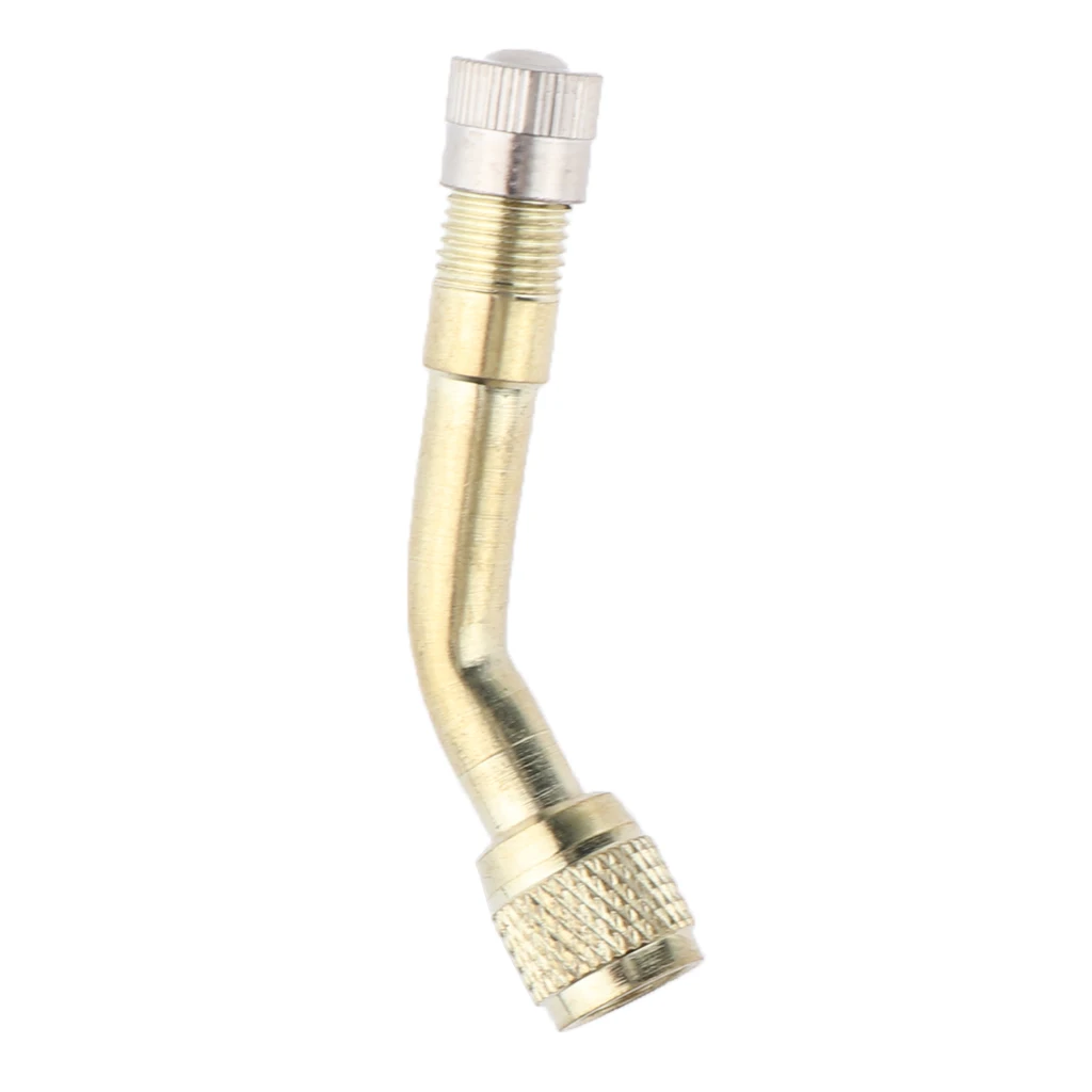 Car Motorcycle Tire Brass 45/90/135 Degree Lengthened Inflatable Tube Superior Quality With a Chrome Finish Superior Quality