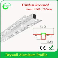 20 м/лот(2 м/шт.) Trimless Гипсокартон Профиль Channle для Gerneral подрядчиков и гипсокартона подрядчиков
