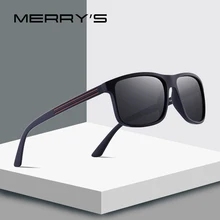 Merry's дизайнерские мужские классические поляризационные солнцезащитные очки TR90, спортивные солнцезащитные очки, ультра-светильник, серия UV400, защита S'8176