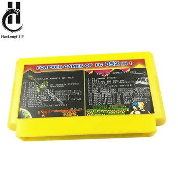 

High Quality 852 in 1 8bit Game Card for Family video game console computer 60 pin game cartridge support save progress