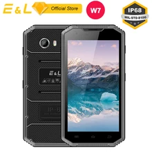 E L W7 IP68 Rugged Mobile Phone Waterproof Shockproof Phone 5 0 Inch HD IPS MTK6735