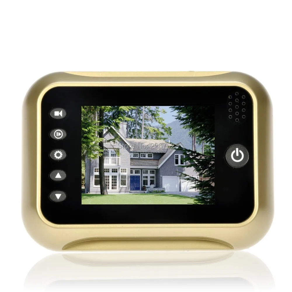 NEW Gold 3.5" LCD T115 Color Screen Doorbell Digital Door Peephole