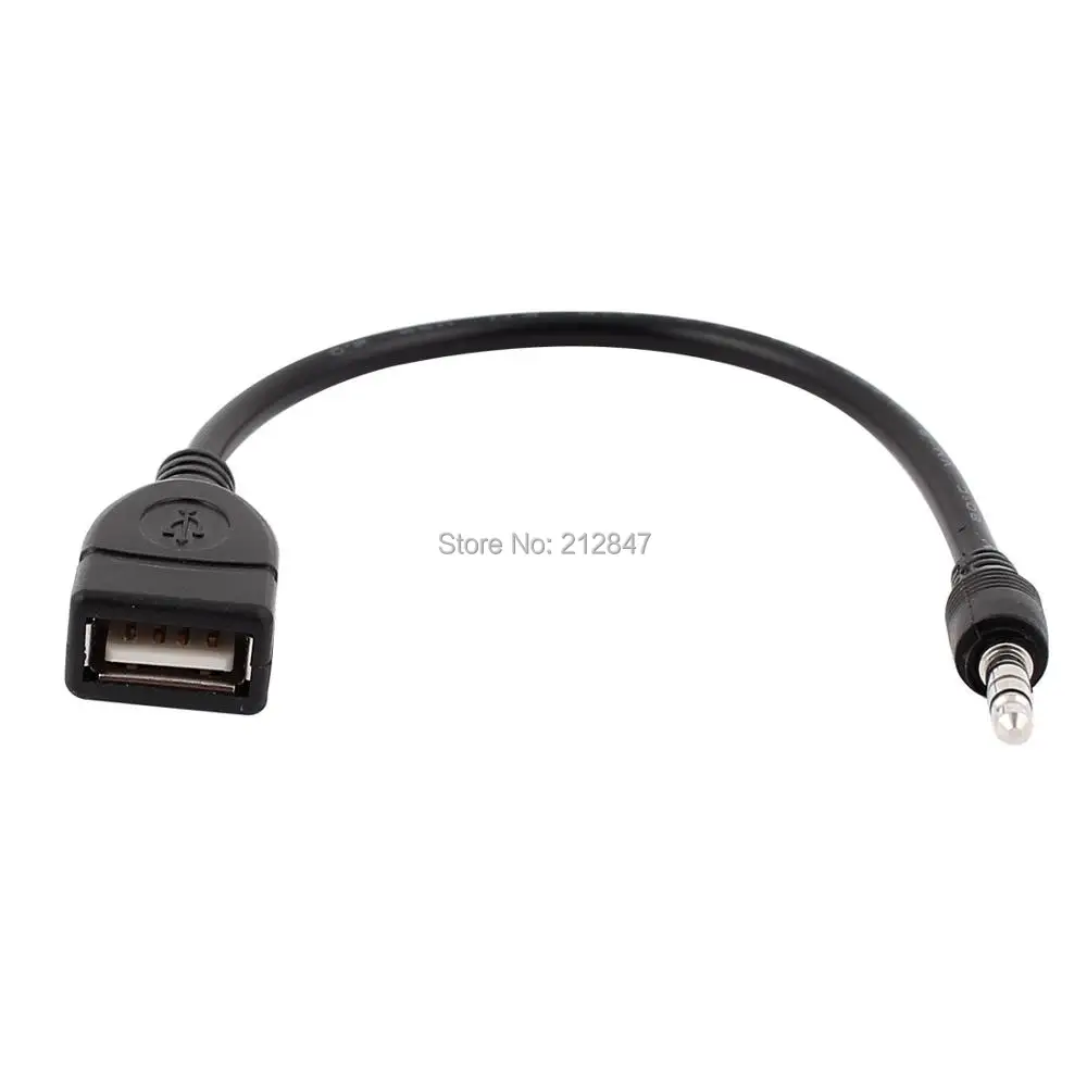 

Audio Converter Adapter USB Female to AUX 3.5mm Male Jack Plug Data Charge Cable