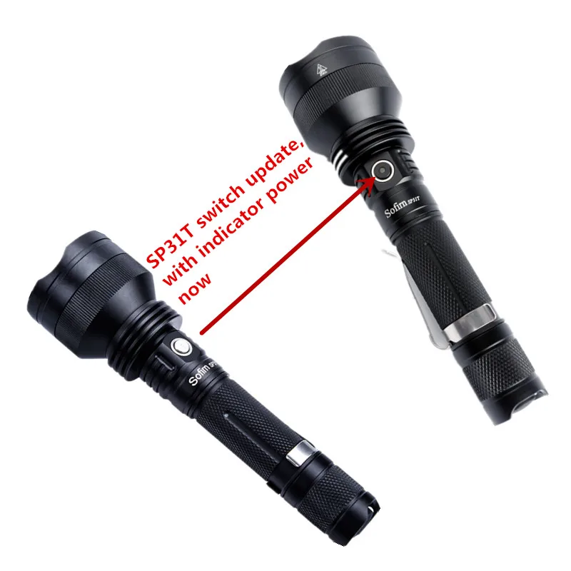 Sofirn SP31T Powerful LED Flashlight 18650 Cree XPL-HI 1000lm High Power Long Throwing Tactical Torch Light Lamp Bike Camp Hunt Sofirn SP31T Powerful LED Flashlight 18650 Cree XPL-HI 1000lm High Power Long Throwing Tactical Torch Light Lamp Bike Camp Hunt