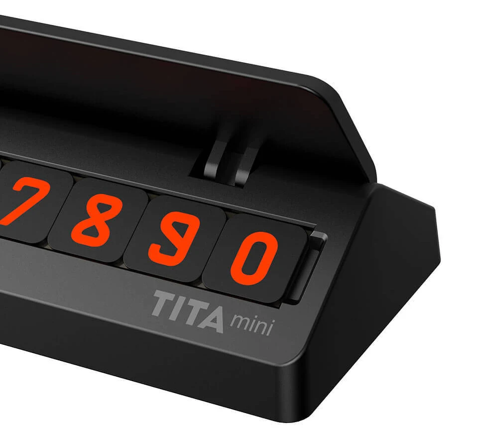 NEW Xiaomi Mija TITA Mini Stop Sign Car Parking Card Stop Sign For Car Move Phone Number Card Creative Stereo Reverse Invisible (5)