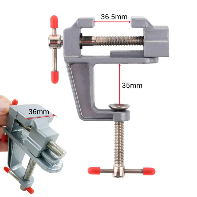 Online Shop 1pcs Mini Hobby Aluminum Workbench Vise Bench Clamp