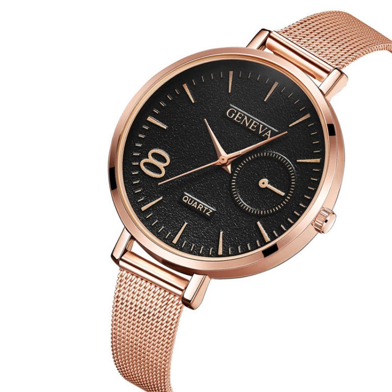 

Luxury Brand Geneva Watch Women Fashion Rose Gold Women Watches Ladies Watch Women's Watches Clock relogio feminino reloj mujer