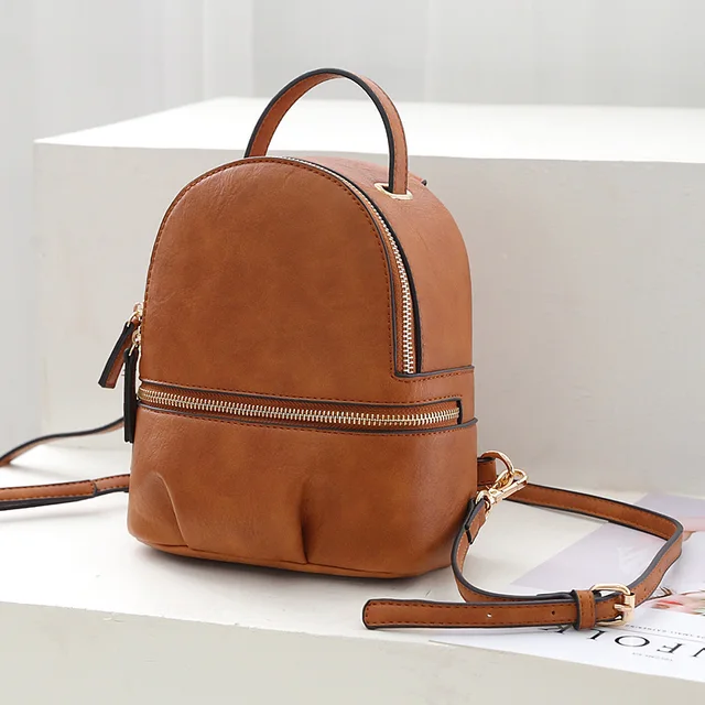 cowhide mini backpack