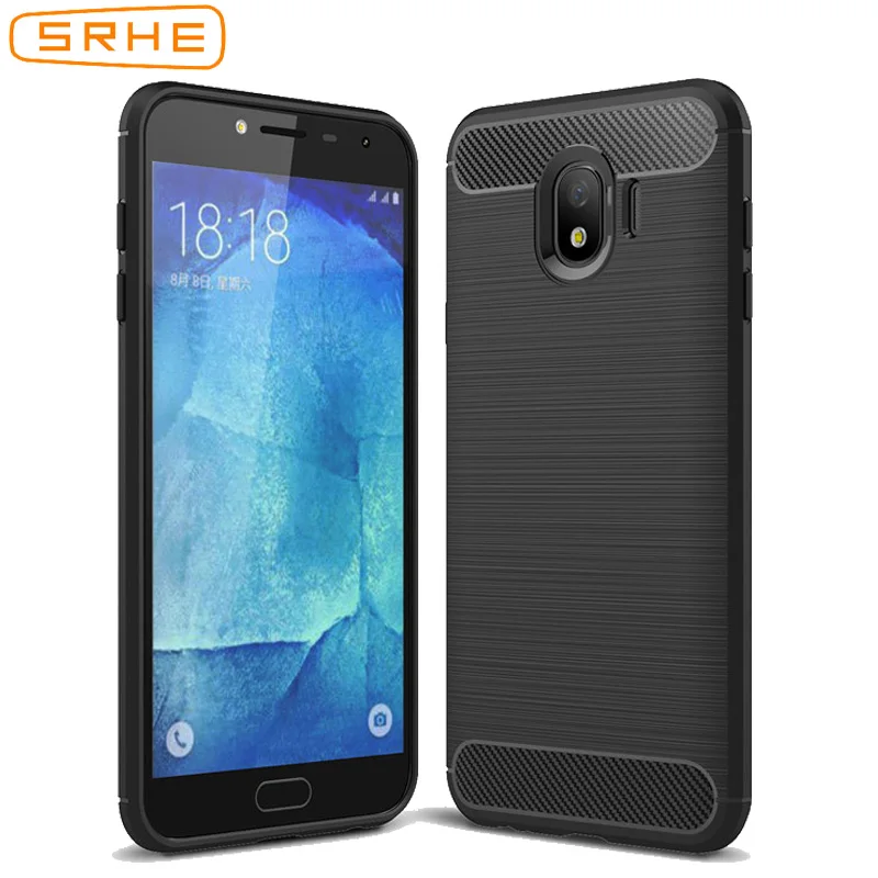 SRHE для Samsung Galaxy J4 2018 чехол J400 Мягкий ТПУ бампер из углеродного волокна Plus Prime Core +