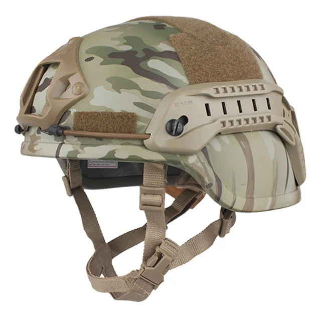 Tactical Skirmish Airsoft Navy Seal Multicam Camouflage Helmet Ach Mich