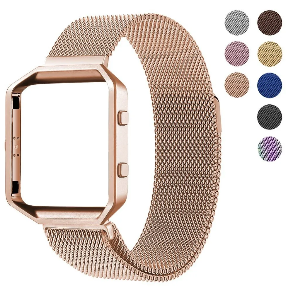 Milanese loop strap For Fitbit Blaze watch Band Stailess Steel bracelet for Fitbit Smart Watch accessories + frame Milanese loop strap For Fitbit Blaze watch Band Stailess Steel bracelet for Fitbit Smart Watch accessories + frame